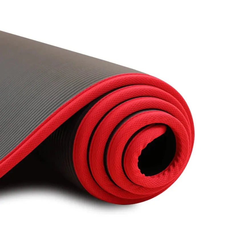 YECOKISO 10MM Extra Thick 183cmX61cm Yoga Mats NRB Non-slip Exercise Mat Fitness Tasteless Pilates Workout Gym Mats with Bandage My Store