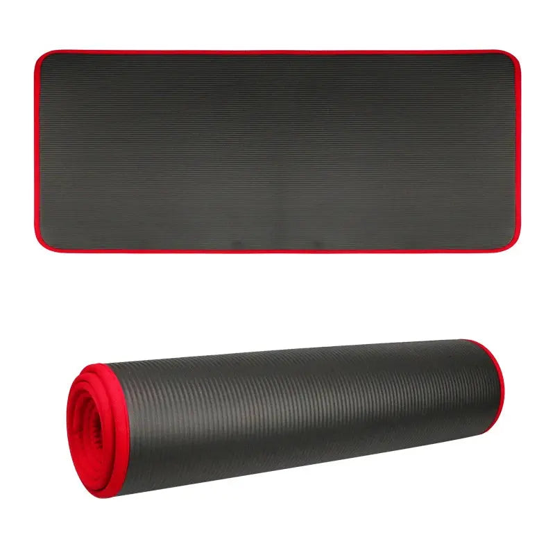 YECOKISO 10MM Extra Thick 183cmX61cm Yoga Mats NRB Non-slip Exercise Mat Fitness Tasteless Pilates Workout Gym Mats with Bandage My Store
