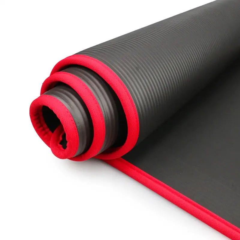 YECOKISO 10MM Extra Thick 183cmX61cm Yoga Mats NRB Non-slip Exercise Mat Fitness Tasteless Pilates Workout Gym Mats with Bandage My Store