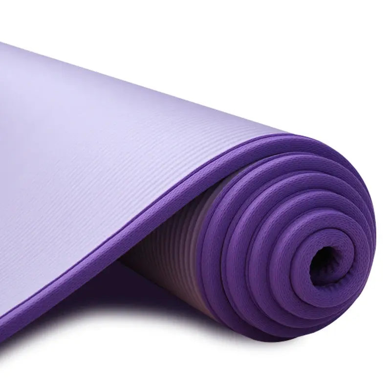 YECOKISO 10MM Extra Thick 183cmX61cm Yoga Mats NRB Non-slip Exercise Mat Fitness Tasteless Pilates Workout Gym Mats with Bandage My Store