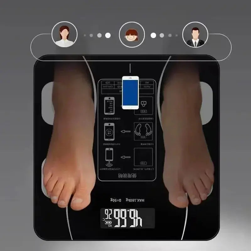 Intelligent Body Fat Scale Charging Electronic Weighing Scale Household Scale Adult Fat Scale Weigh My Store