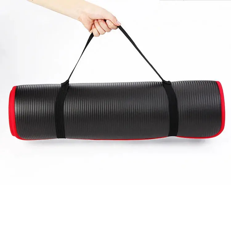 YECOKISO 10MM Extra Thick 183cmX61cm Yoga Mats NRB Non-slip Exercise Mat Fitness Tasteless Pilates Workout Gym Mats with Bandage My Store