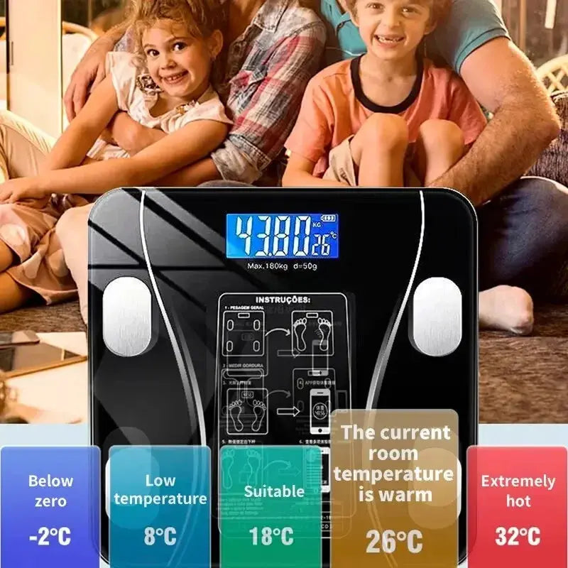 Intelligent Body Fat Scale Charging Electronic Weighing Scale Household Scale Adult Fat Scale Weigh - TALIO.STORE