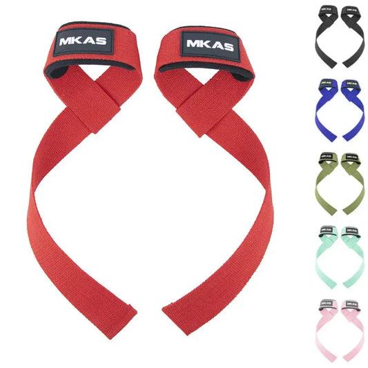 1Pair Non-slip Strap Gym Dumbbell Workout Weights Lifting Straps Crossfit Fitness Equipment Wrist Wrap Lift Exercise Training My Store