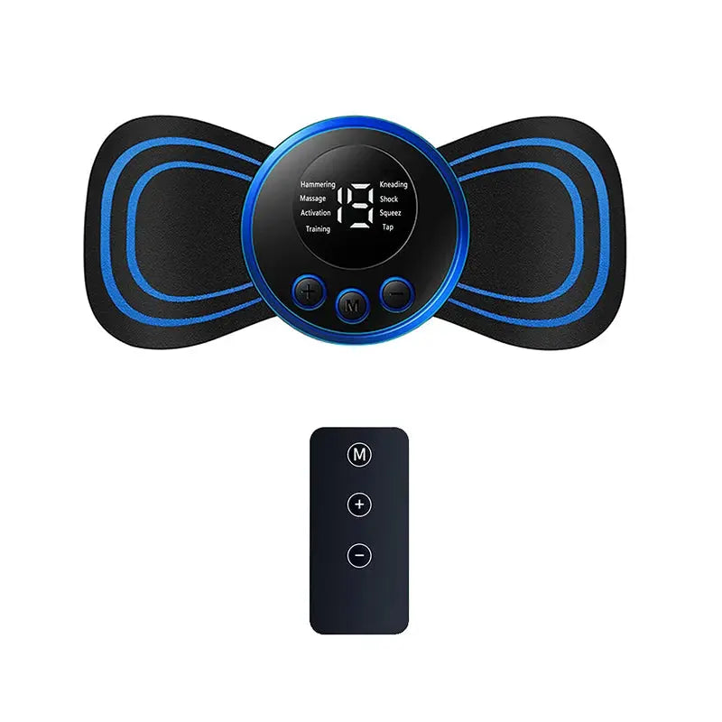 Neck Massager Mini Electric Neck Massage EMS Cervical Back Vertebra Massage Patch 8 Modes Relieve Relax Muscle Fatigue Tools My Store