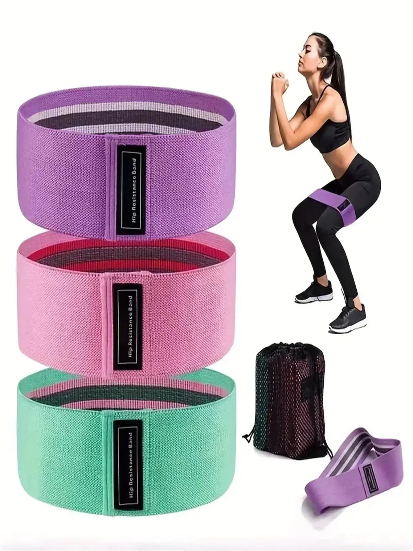 Pilates Yoga Elastic Resistance Bands, Exercise Stretch Flex Band For Booty Legs Workout My Store